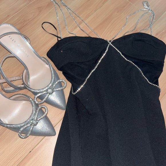 Heiress Beverly Hills Diamanté black mini dress - Picture 5 of 6